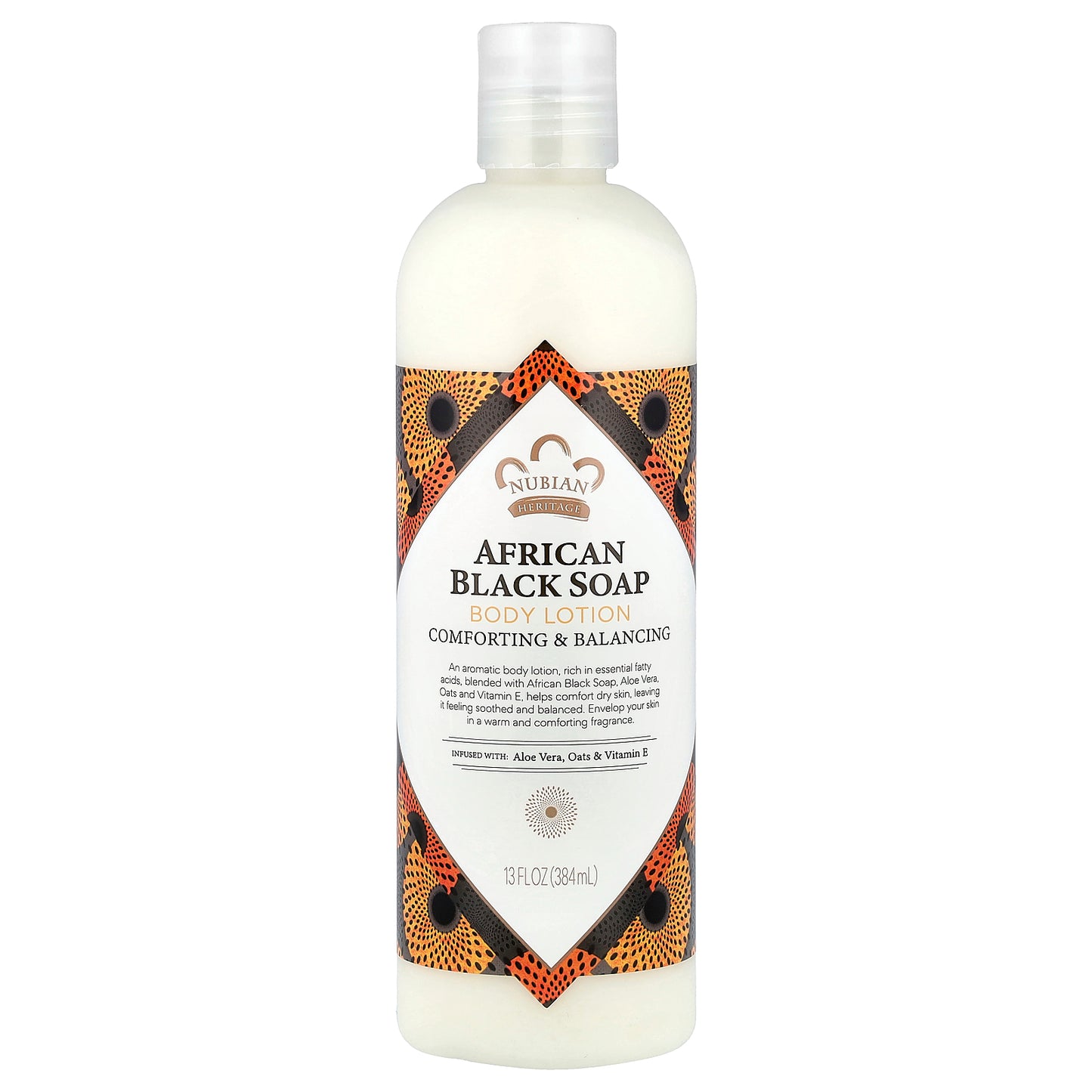 Nubian Heritage, Body Lotion, African Black Soap, 13 fl oz (384 ml)