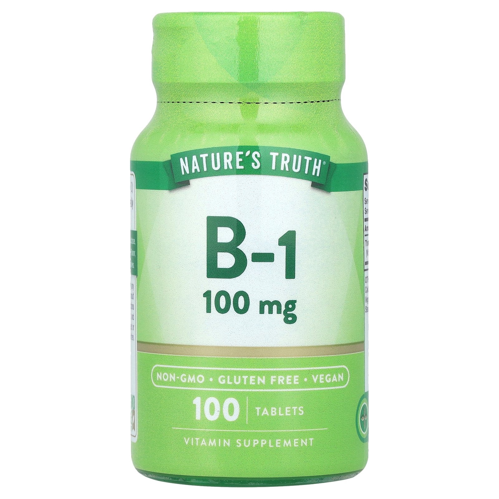 Nature's Truth, Vitamin B-1, 100 mg, 100 Tablets