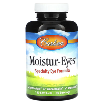 Carlson, Moistur-Eyes, 180 Soft Gels