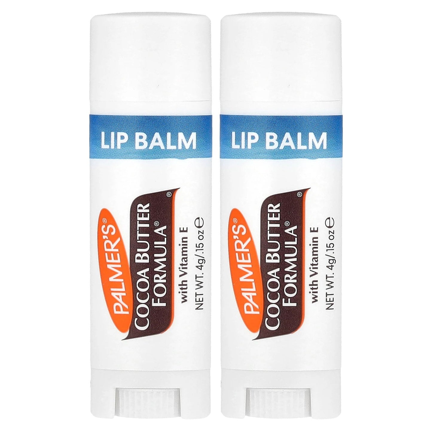 Palmer's, Cocoa Butter Formula® with Vitamin E, Softens Smooths Lip Balm, 2 Pack, 0.15 oz (4 g) Each