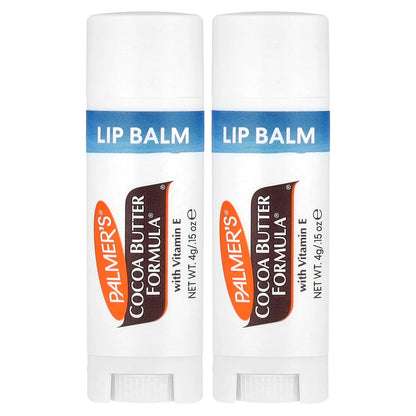 Palmer's, Cocoa Butter Formula® with Vitamin E, Softens Smooths Lip Balm, 2 Pack, 0.15 oz (4 g) Each