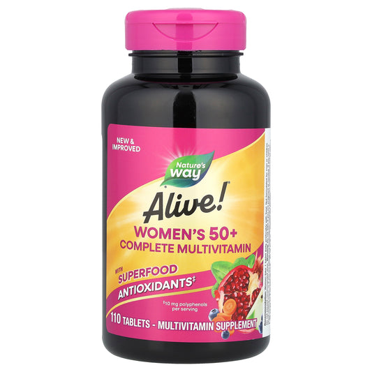 Nature's Way, Alive!® Women's 50+ Complete Multivitamin, 110 Tablets