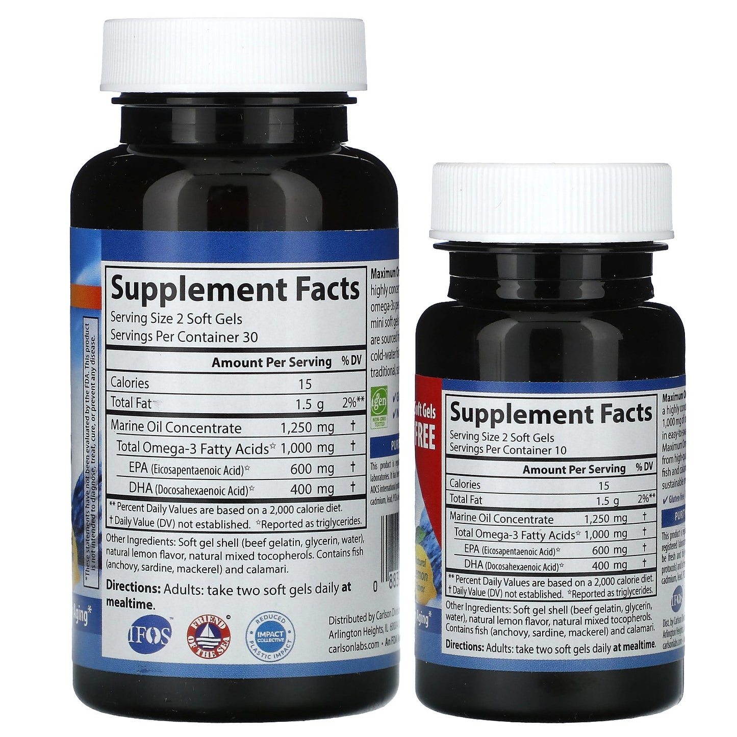 Carlson, Maximum Omega Minis, Natural Lemon, 80 Mini Soft Gels (500 mg per Soft Gel)