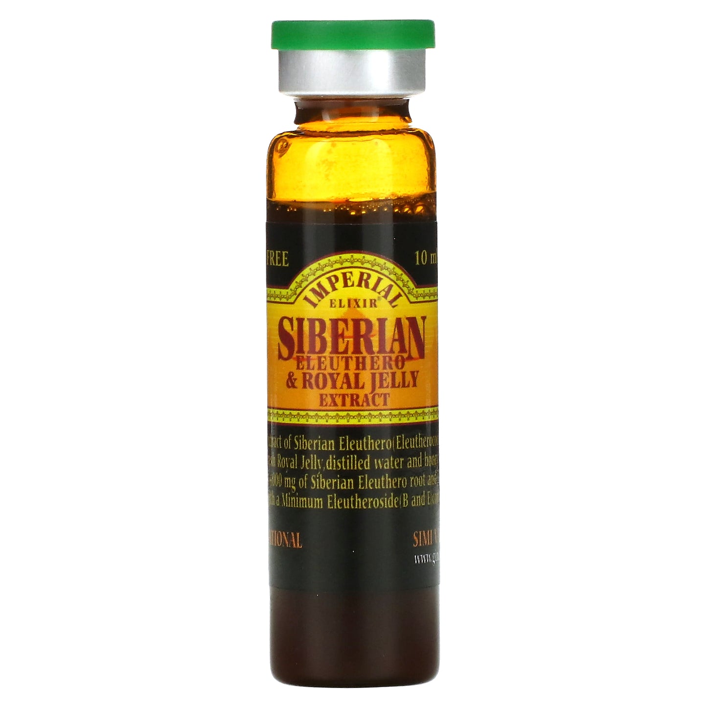 Imperial Elixir, Siberian Eleuthero & Royal Jelly Extract, Alcohol Free, 4,000 mg, 10 Bottles, 0.34 fl oz (10 ml) Each