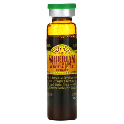 Imperial Elixir, Siberian Eleuthero & Royal Jelly Extract, Alcohol Free, 4,000 mg, 10 Bottles, 0.34 fl oz (10 ml) Each