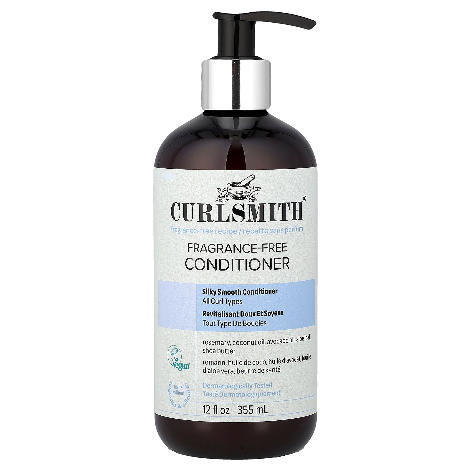 Curlsmith, Conditioner, All Curl Types, Fragrance-Free , 12 fl oz (355 ml)
