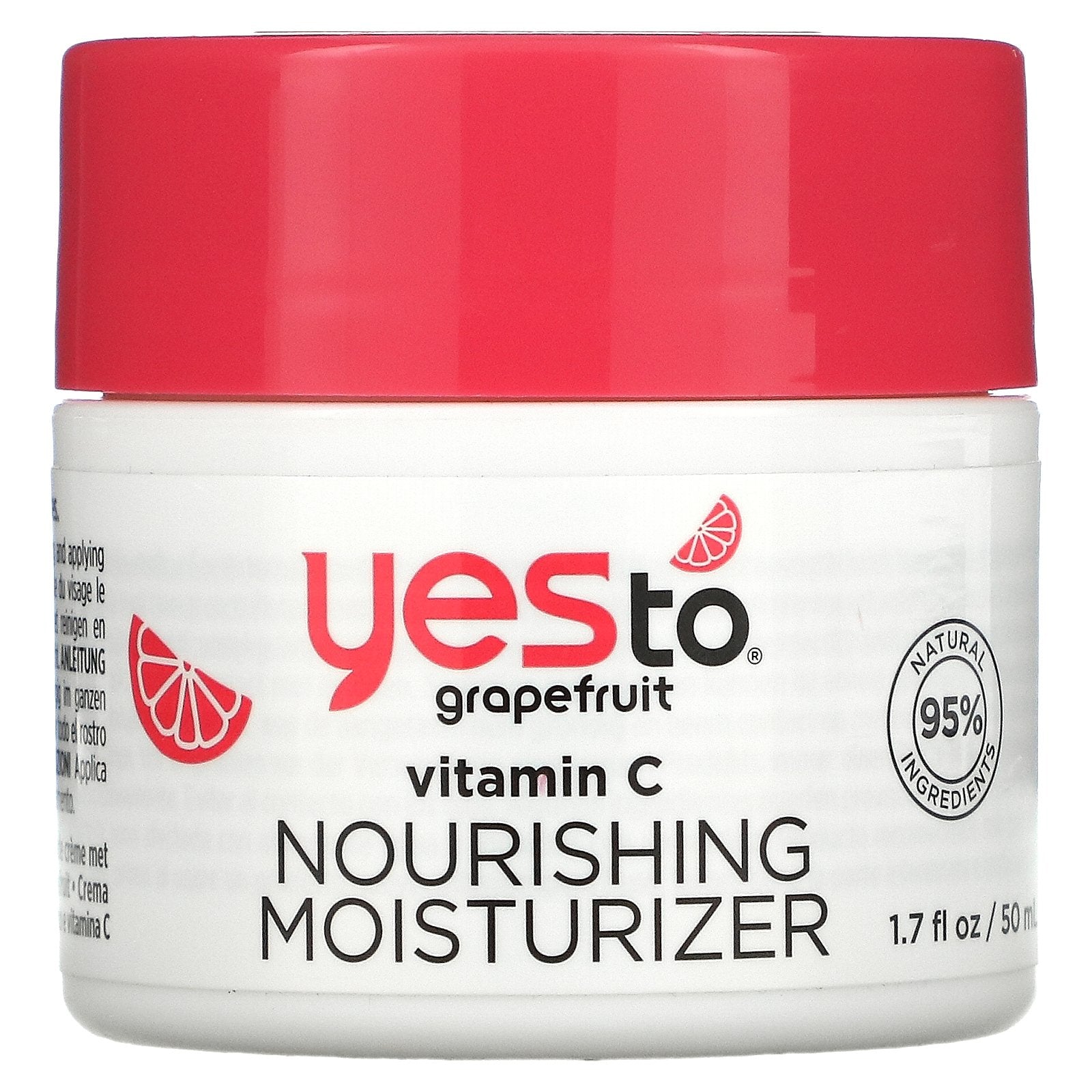 Yes To, Vitamin C Nourishing Moisturizer, Grapefruit, 1.7 fl oz (50 ml)