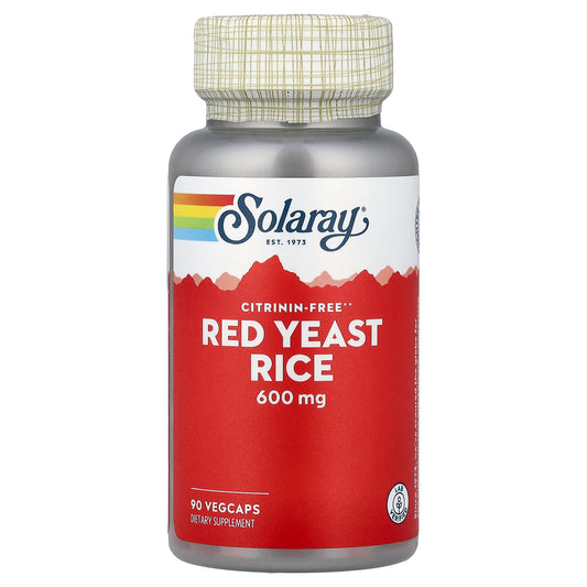 Solaray, Red Yeast Rice, 600 mg, 90 VegCaps