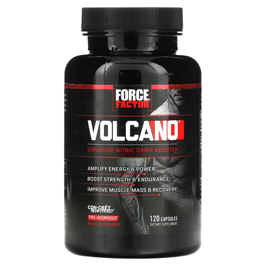 Force Factor, Volcano, Explosive Nitric Oxide Booster, 120 Capsules