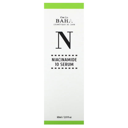 Cos De BAHA, N, Niacinamide 10 Serum, 2 fl oz (60 ml)