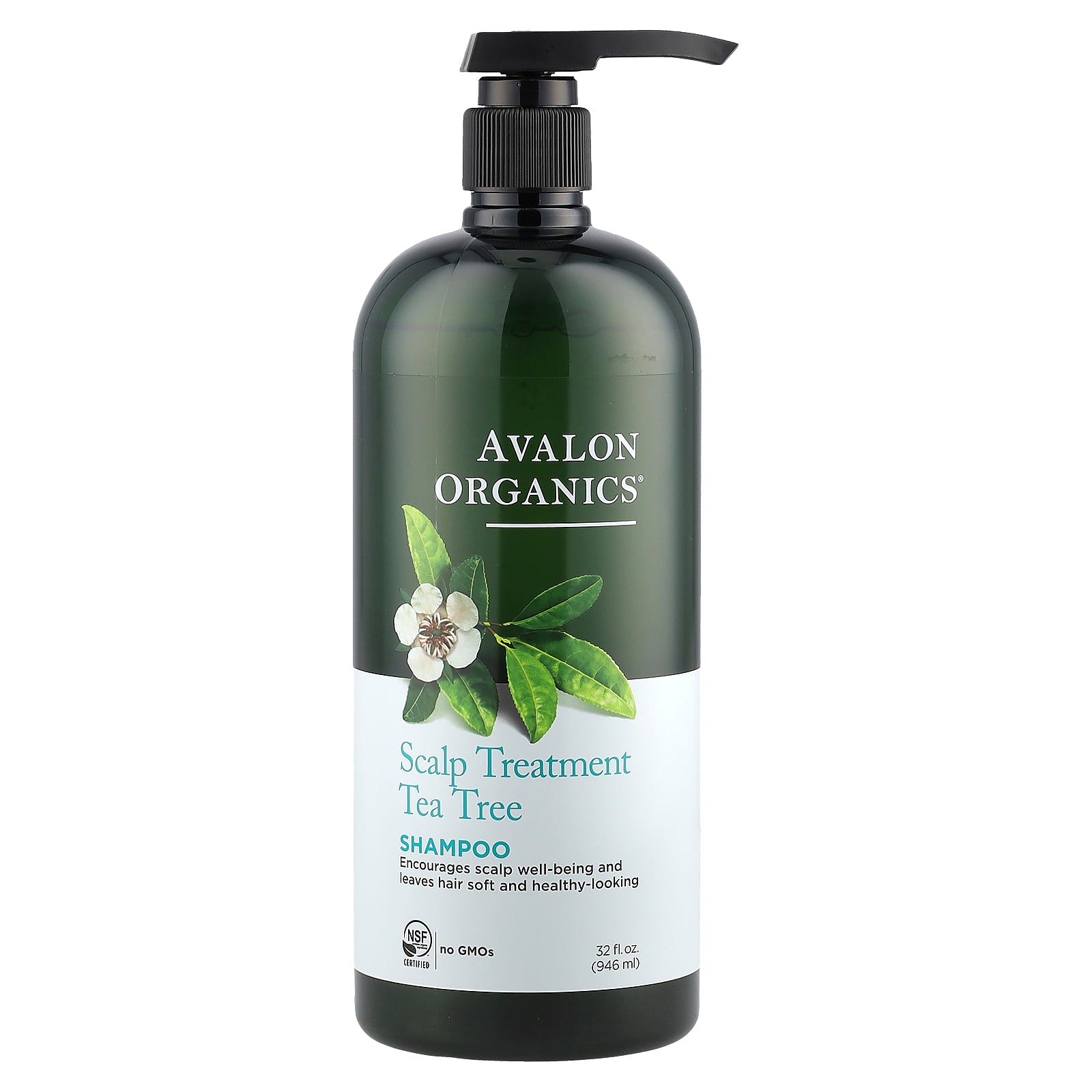 Avalon Organics, Scalp Treatment Shampoo, Tea Tree, 32 fl oz (946 ml)