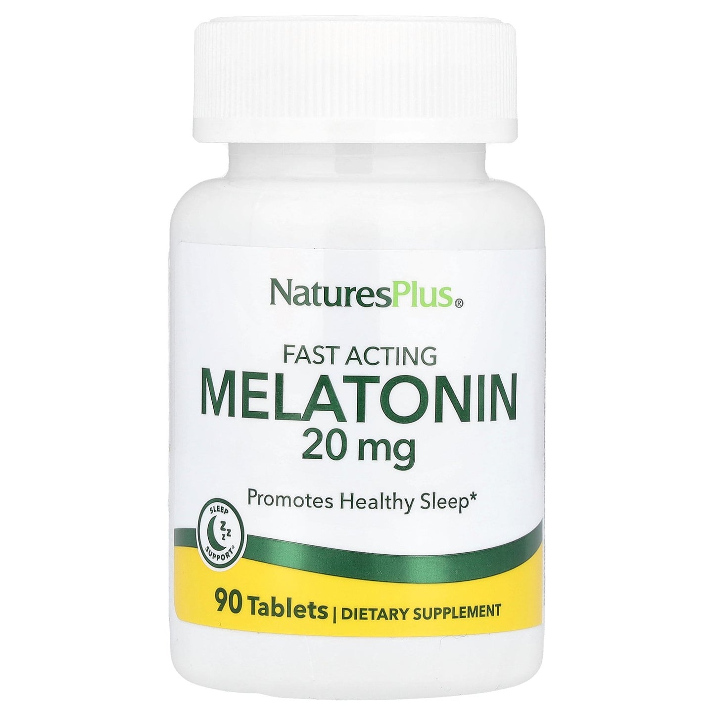 NaturesPlus, Melatonin, 20 mg, 90 Tablets