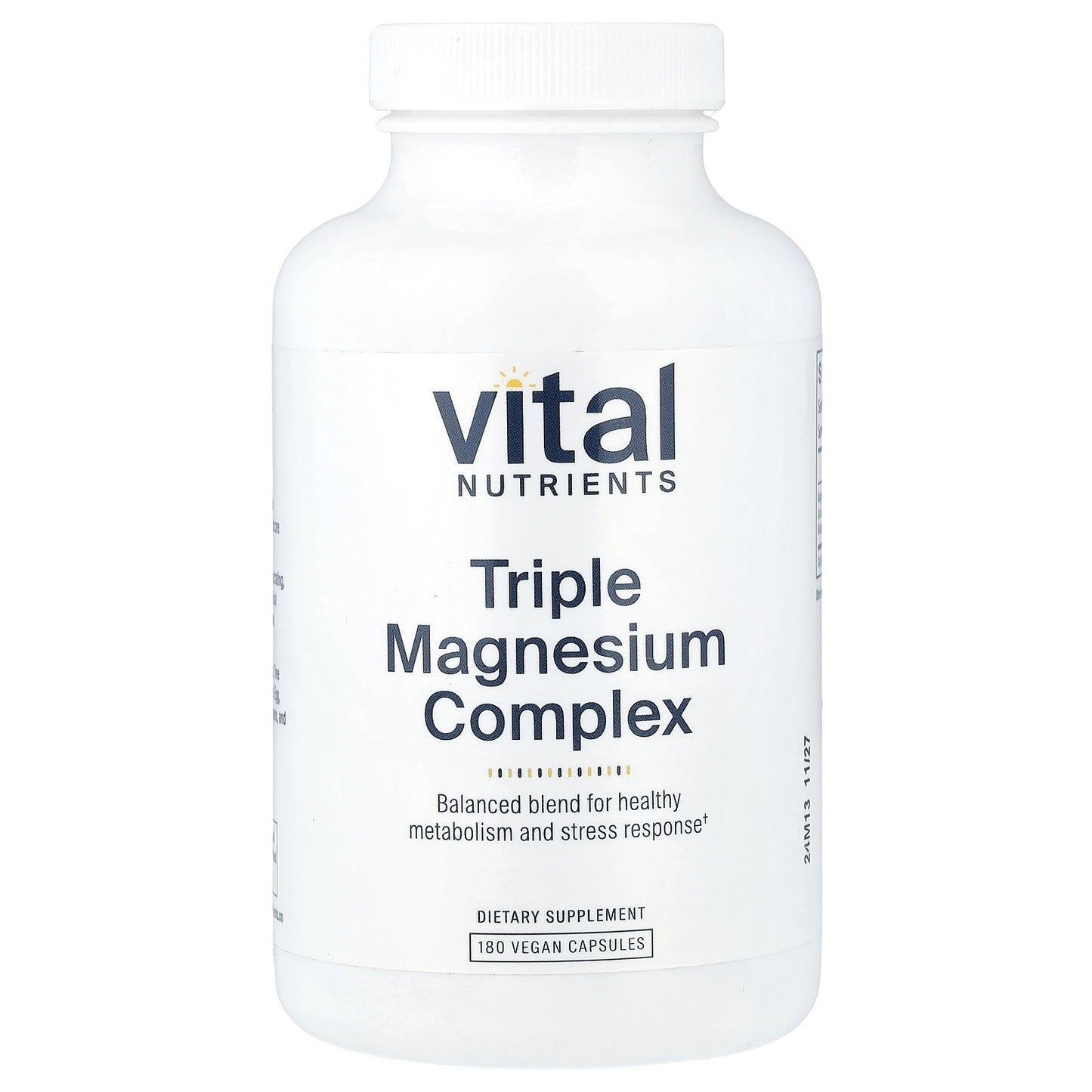 Vital Nutrients, Triple Magnesium Complex, 180 Vegan Capsules (250 mg per Capsule)