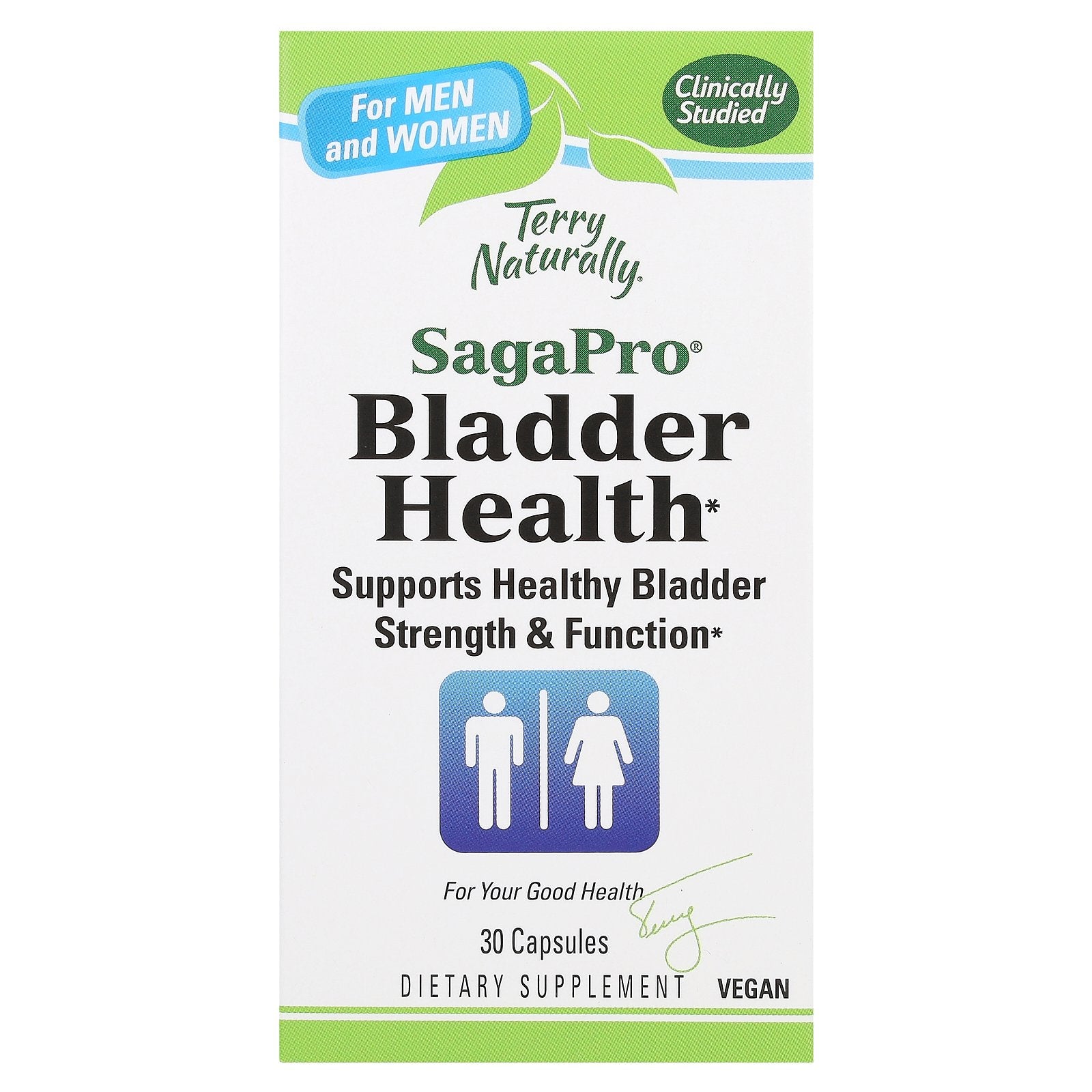 Terry Naturally, SagaPro, Bladder Health, For Men and Women, 30 Capsules (100 mg per Capsule)