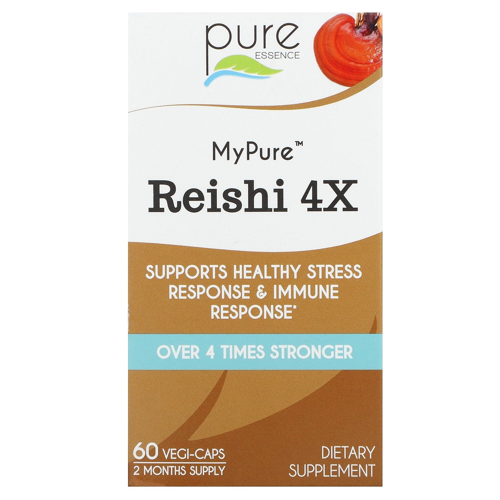 Pure Essence, MyPure, Reishi 4X, 60 Vegi-Caps