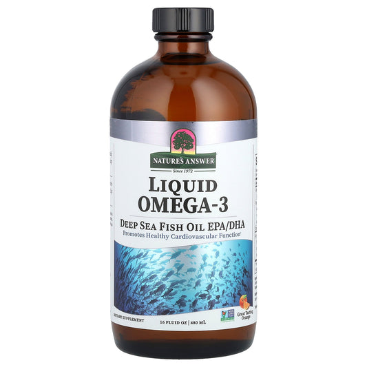 Nature's Answer, Liquid Omega-3, Deep Sea Fish Oil EPA/DHA, Orange, 16 fl oz (480 ml)