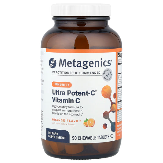 Metagenics, Ultra Potent-C® Vitamin C, Orange , 90 Chewable Tablets