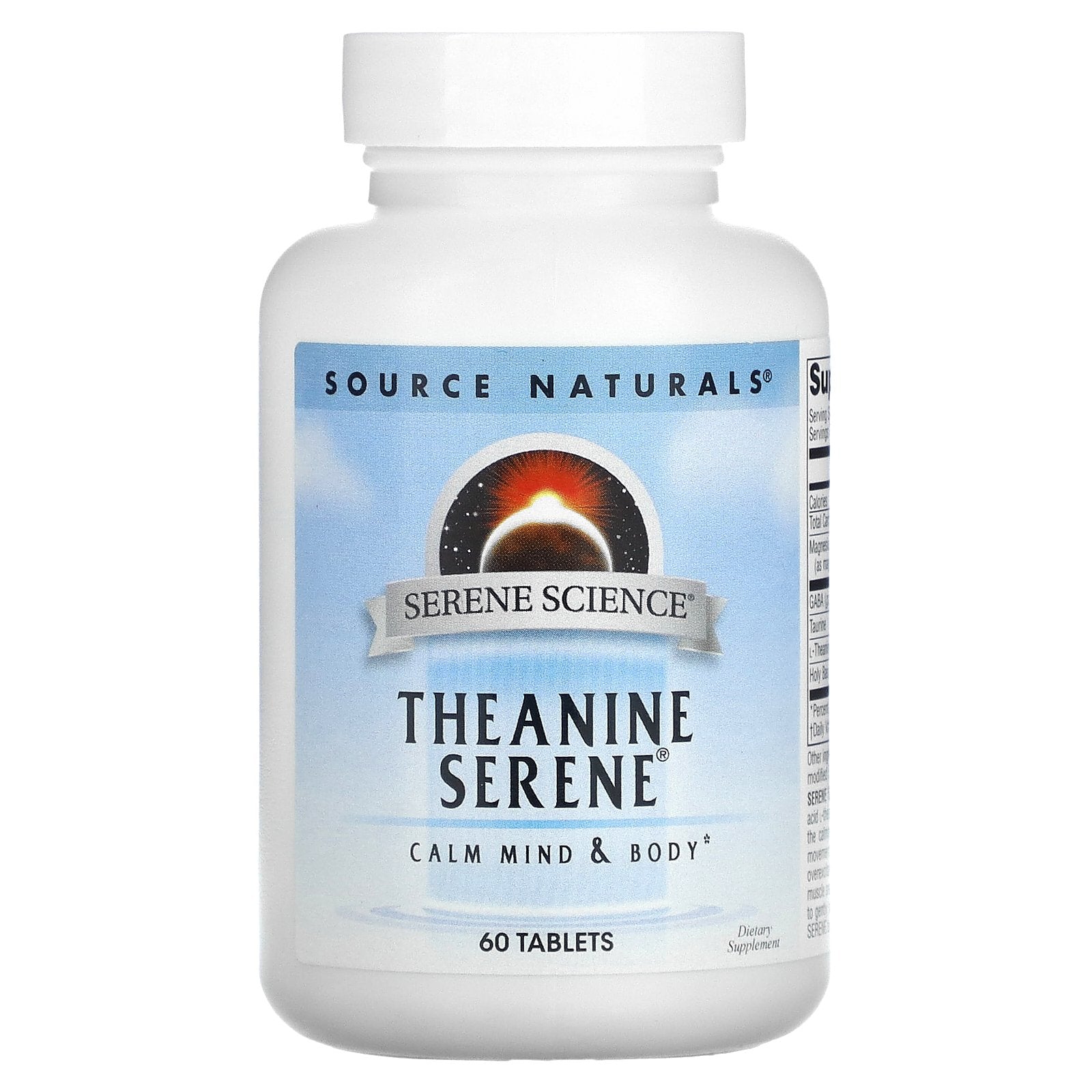 Source Naturals, Serene Science, Theanine Serene, 60 Tablets