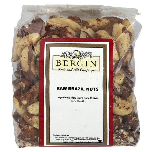 Bergin Fruit and Nut Company, Raw Brazil Nuts, 16 oz (454 g)