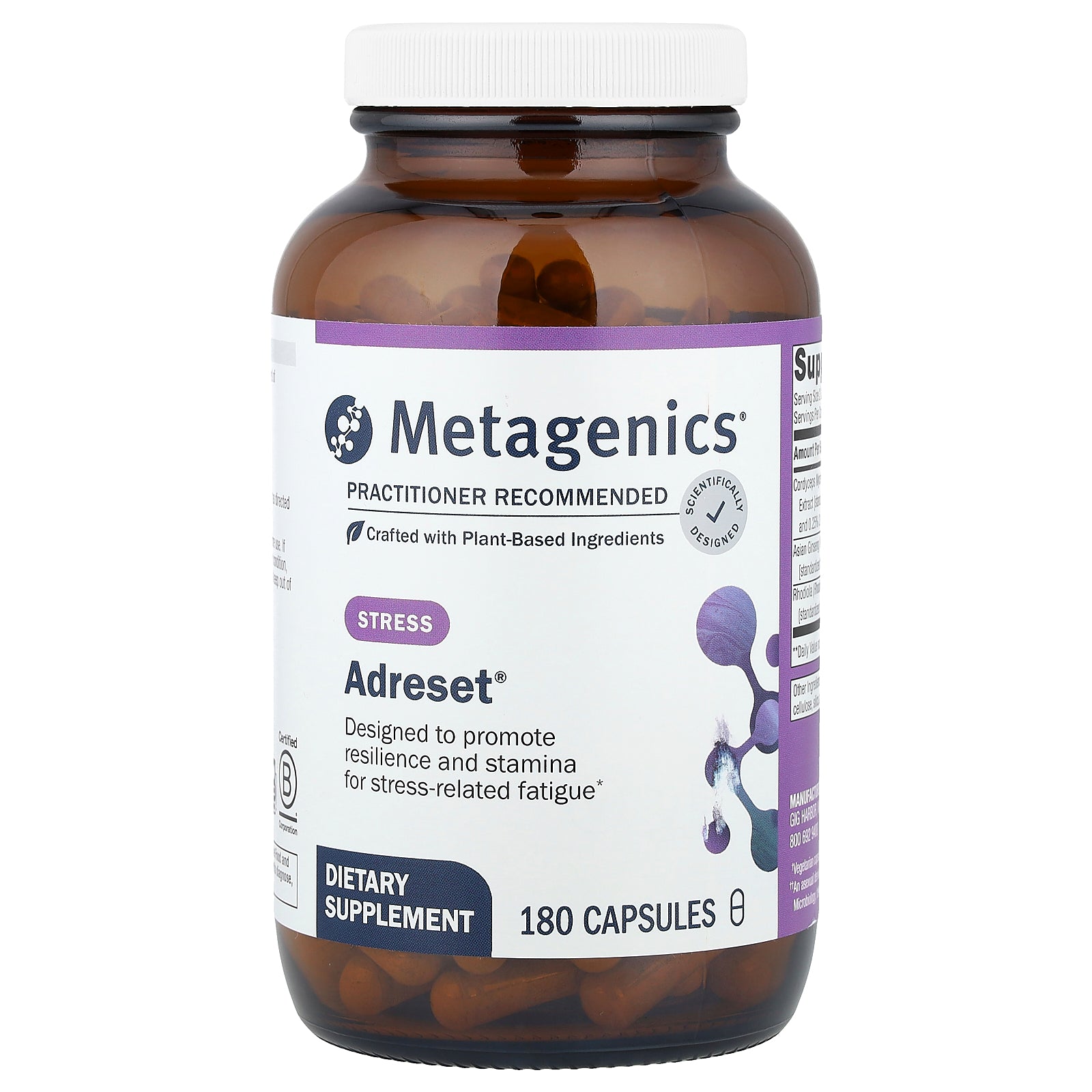 Metagenics, Adreset®, 180 Capsules
