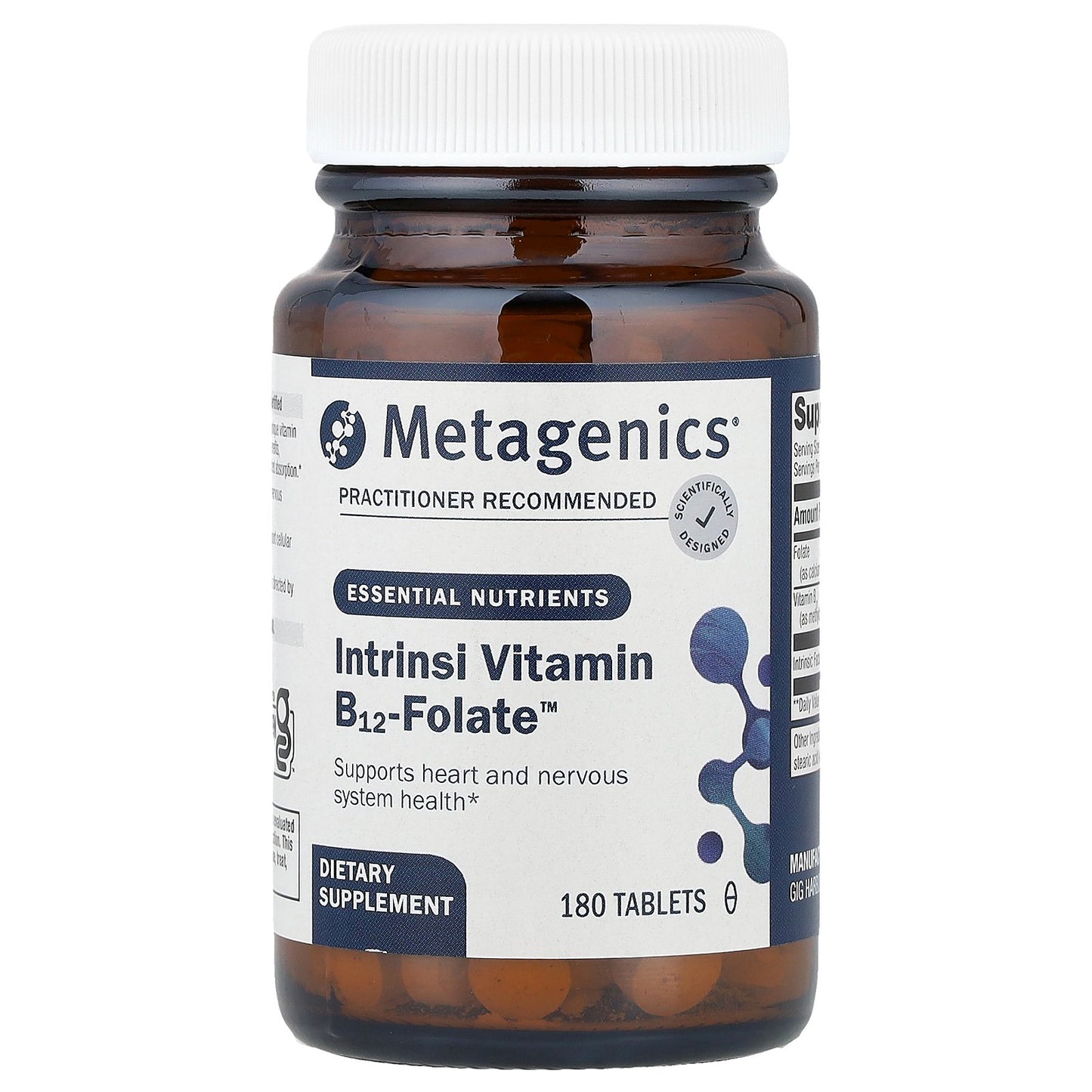 Metagenics, Intrinsi Vitamin B12-Folate™, 180 Tablets