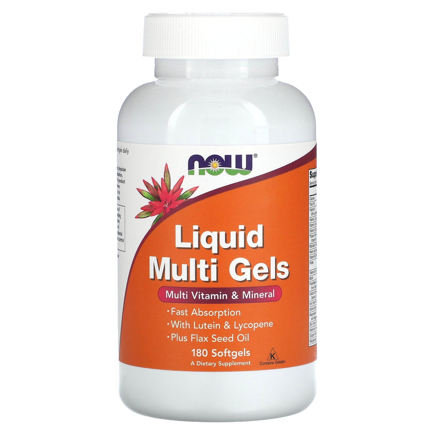 NOW Foods, Liquid Multi Gels, 180 Softgels