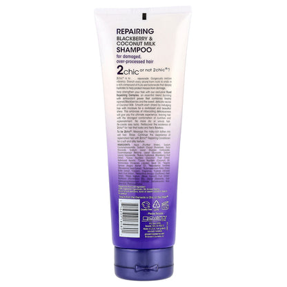 Giovanni, 2chic®, Repairing Shampoo, For Damaged, Over-Processed Hair, Blackberry + Coconut Milk, 8.5 fl oz (250 ml)