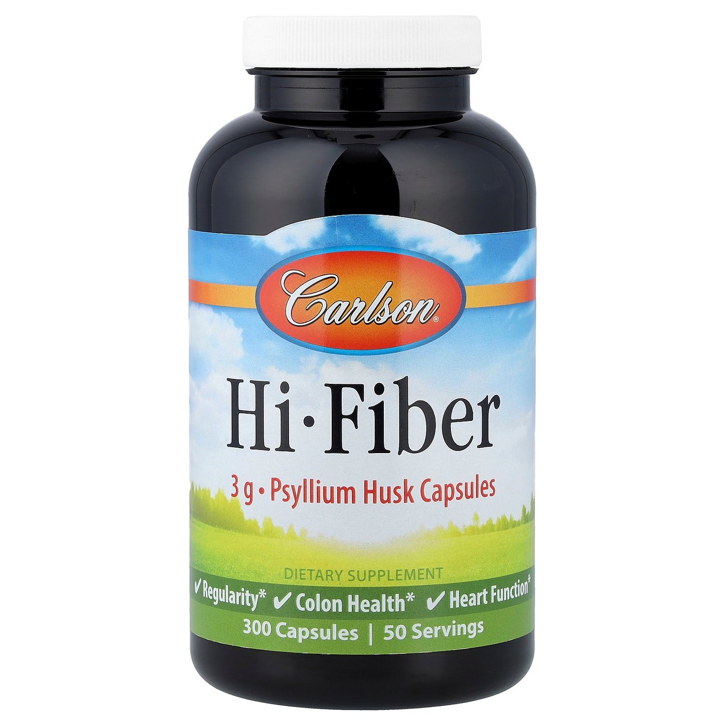 Carlson, Hi-Fiber, 300 Capsules