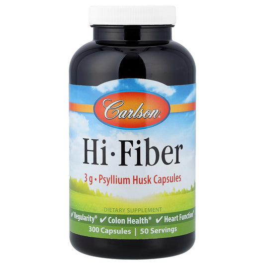 Carlson, Hi-Fiber, 300 Capsules