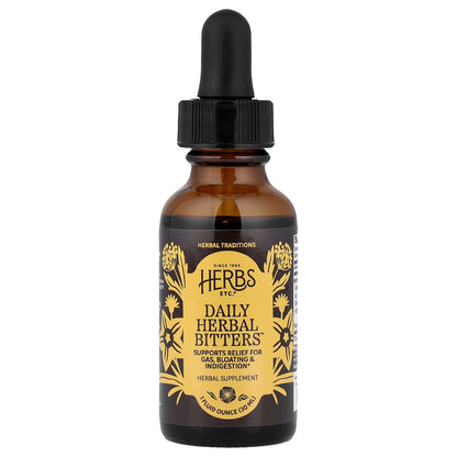 Herbs Etc., Daily Herbal Bitters™, 1 fl oz (30 ml)