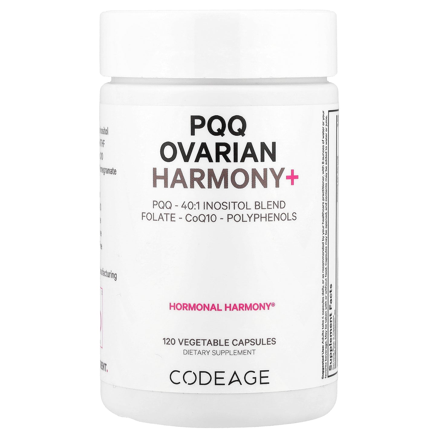 Codeage, PQQ Ovarian Harmony+ , 120 Vegetable Capsules