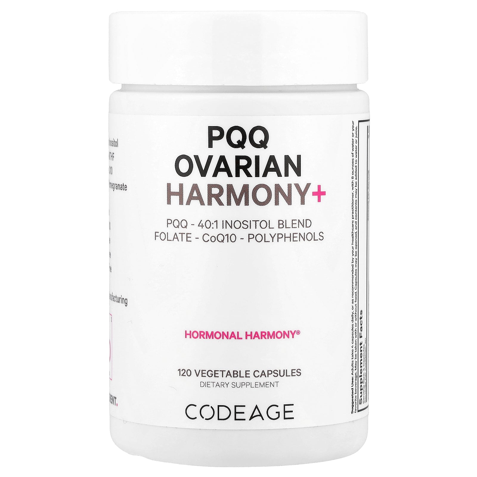Codeage, PQQ Ovarian Harmony+ , 120 Vegetable Capsules