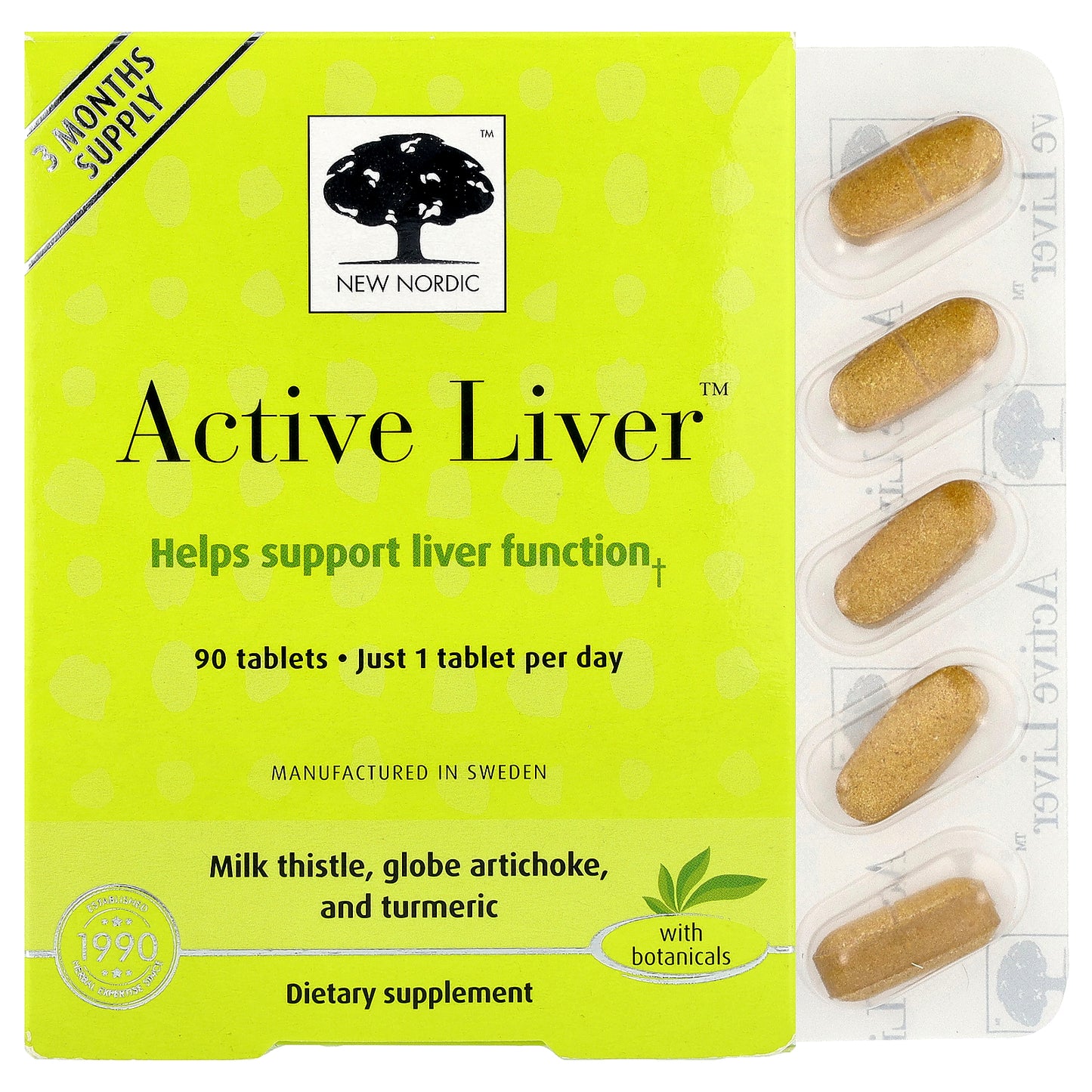 New Nordic, Active Liver™, 90 Tablets