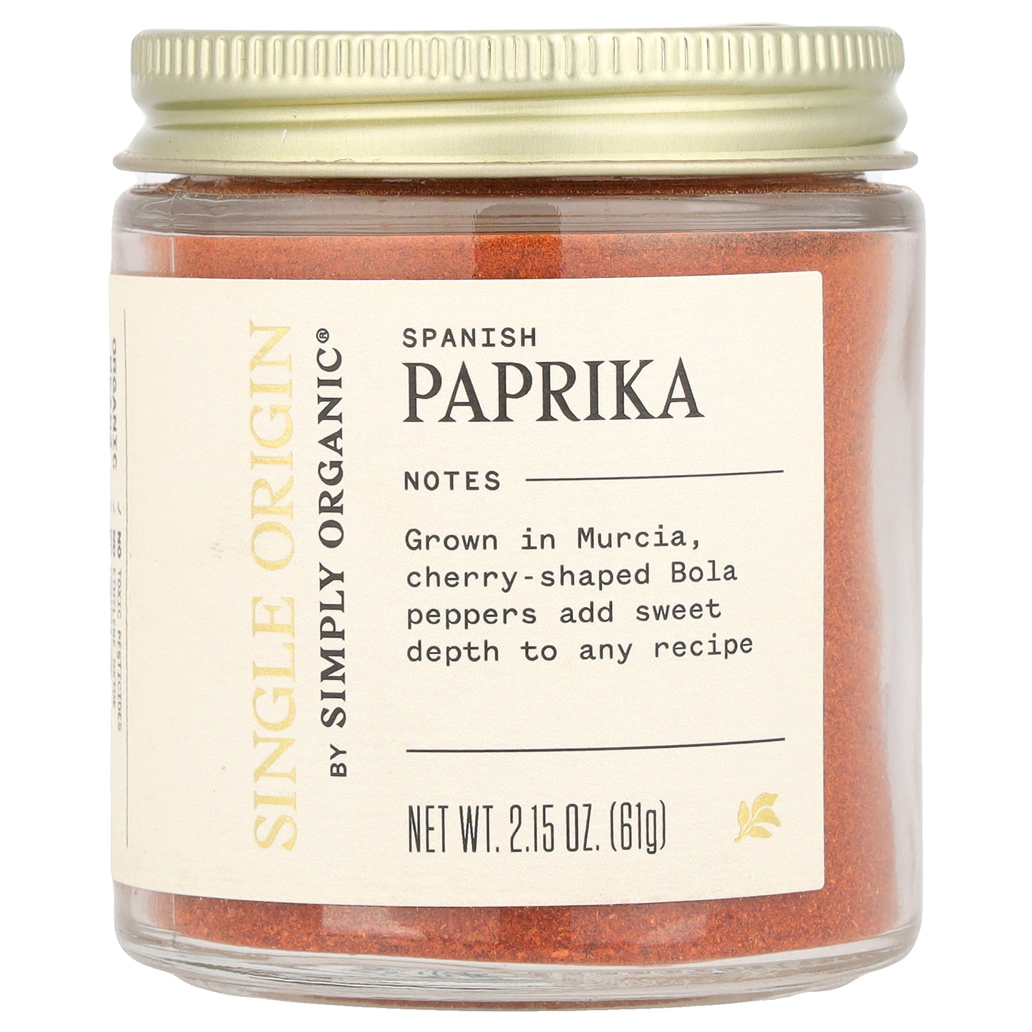 Simply Organic, Single Origin, Spanish Paprika, 2.15 oz (61 g)