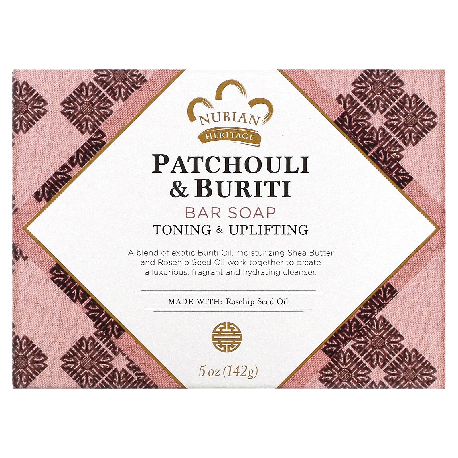 Nubian Heritage, Patchouli & Buriti Bar Soap, 5 oz (142 g)