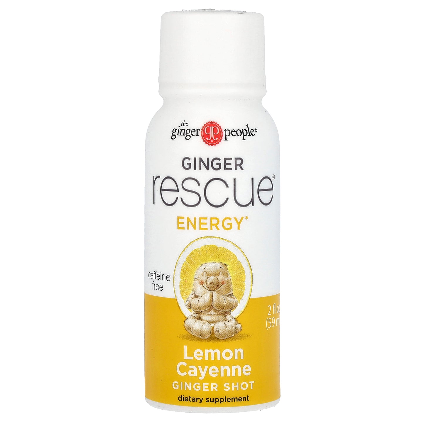 The Ginger People, Ginger Rescue Shot, Lemon Cayenne, 2 fl oz (59 ml)