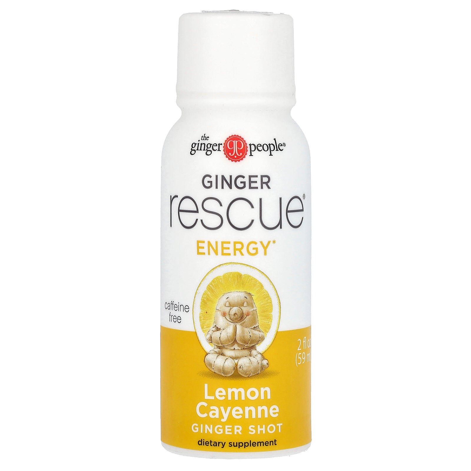 The Ginger People, Ginger Rescue Shot, Lemon Cayenne, 2 fl oz (59 ml)