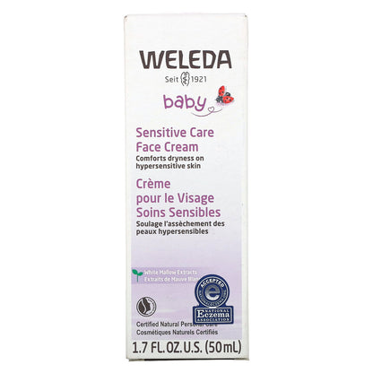 Weleda, Baby, Sensitive Care Face Cream, White Mallows Extracts, 1.7 fl oz (50 ml)