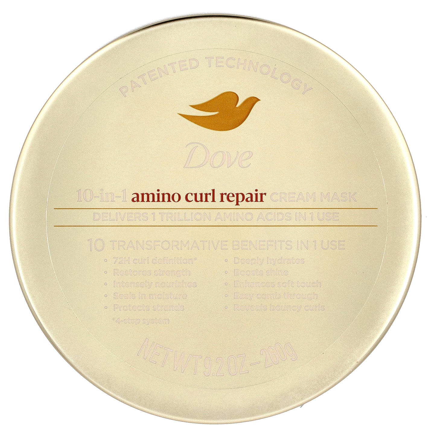 Dove, Amino Curl Repair, 10 in 1 Cream Mask, 9.2 oz (260 g)