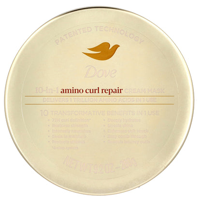 Dove, Amino Curl Repair, 10 in 1 Cream Mask, 9.2 oz (260 g)