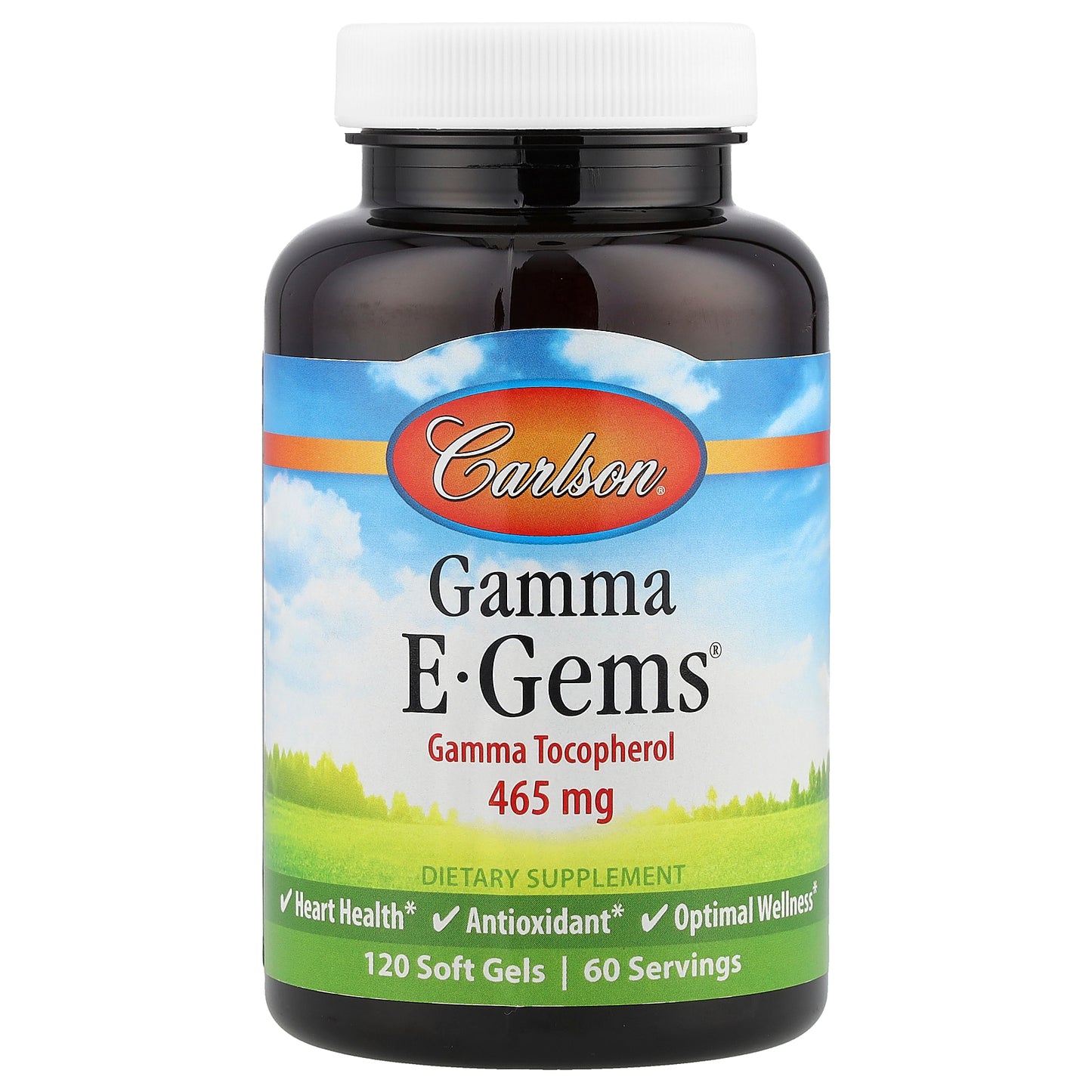 Carlson, Gamma E-Gems®, 465 mg, 120 Soft Gels