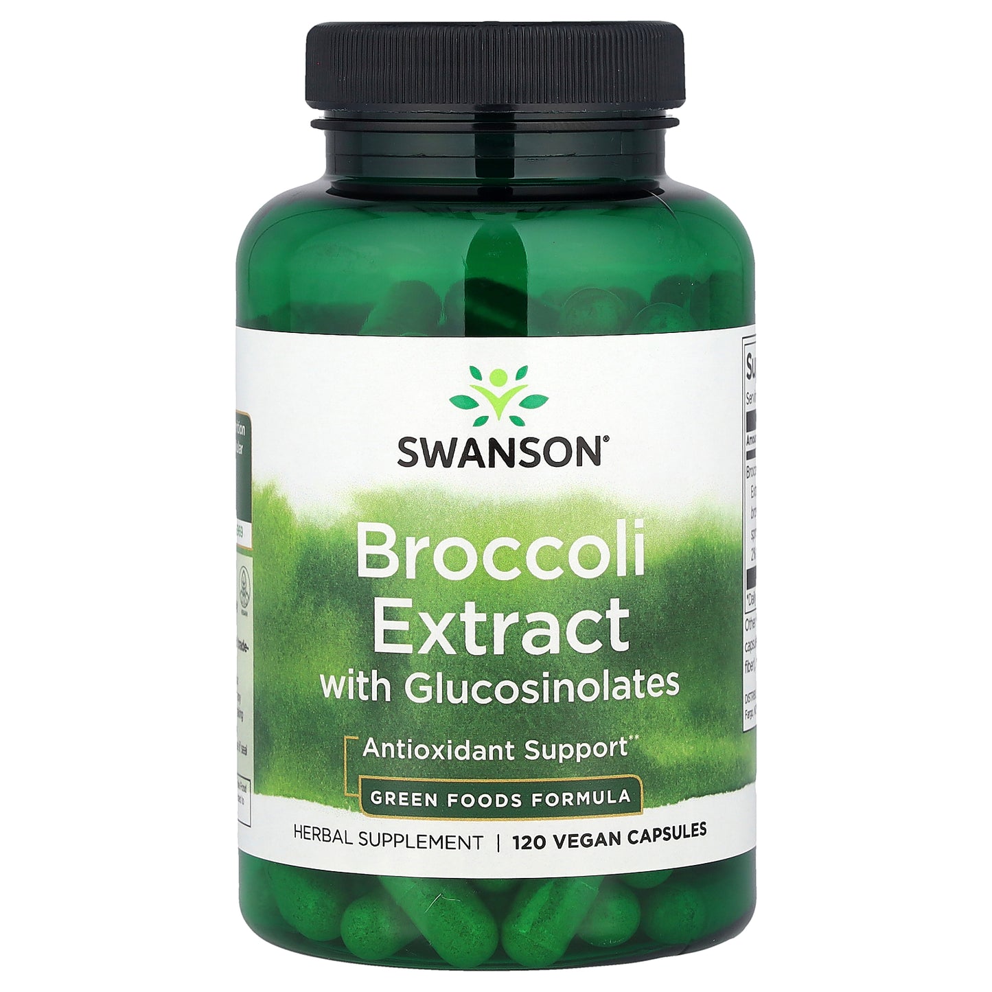 Swanson, Broccoli Extract with Glucosinolates, 120 Vegan Capsules (600 mg per Capsule)