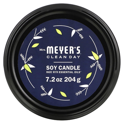 Mrs. Meyers Clean Day, Scented Soy Candle, Lemon Verbena, 7.2 oz (204 g)