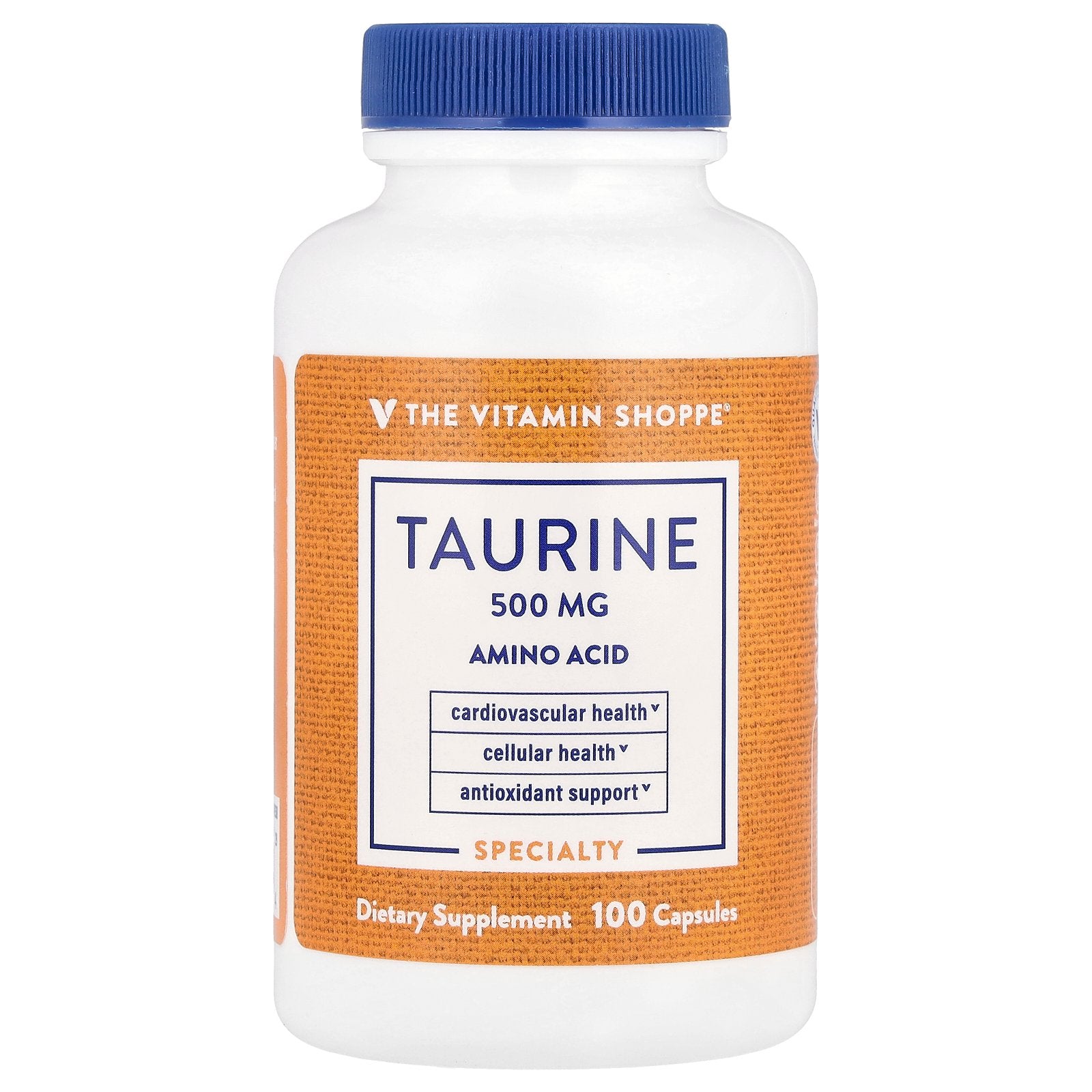 The Vitamin Shoppe, Taurine, 500 mg, 100 Capsules