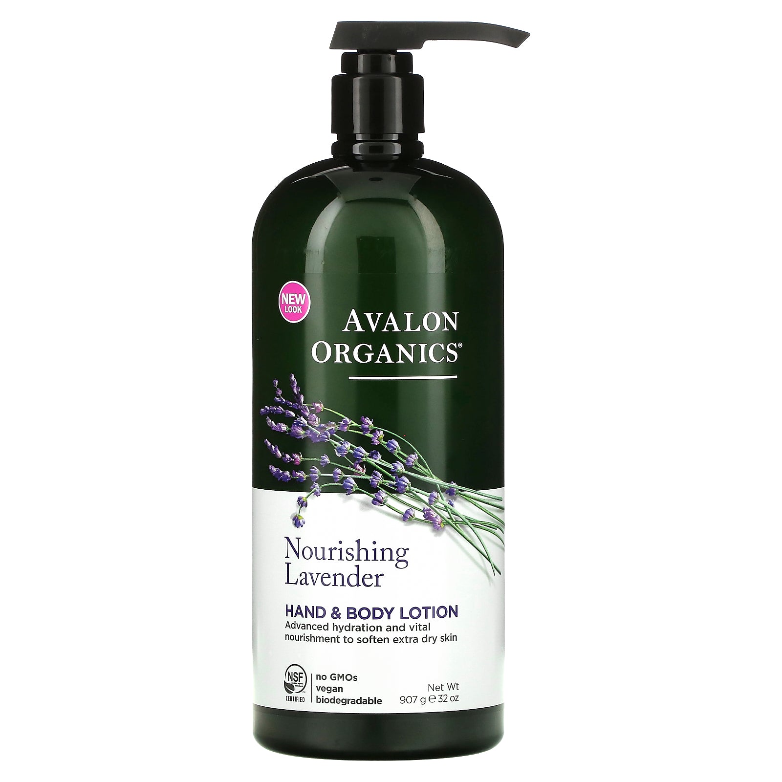 Avalon Organics, Hand & Body Lotion, Nourishing Lavender, 32 oz (907 g)