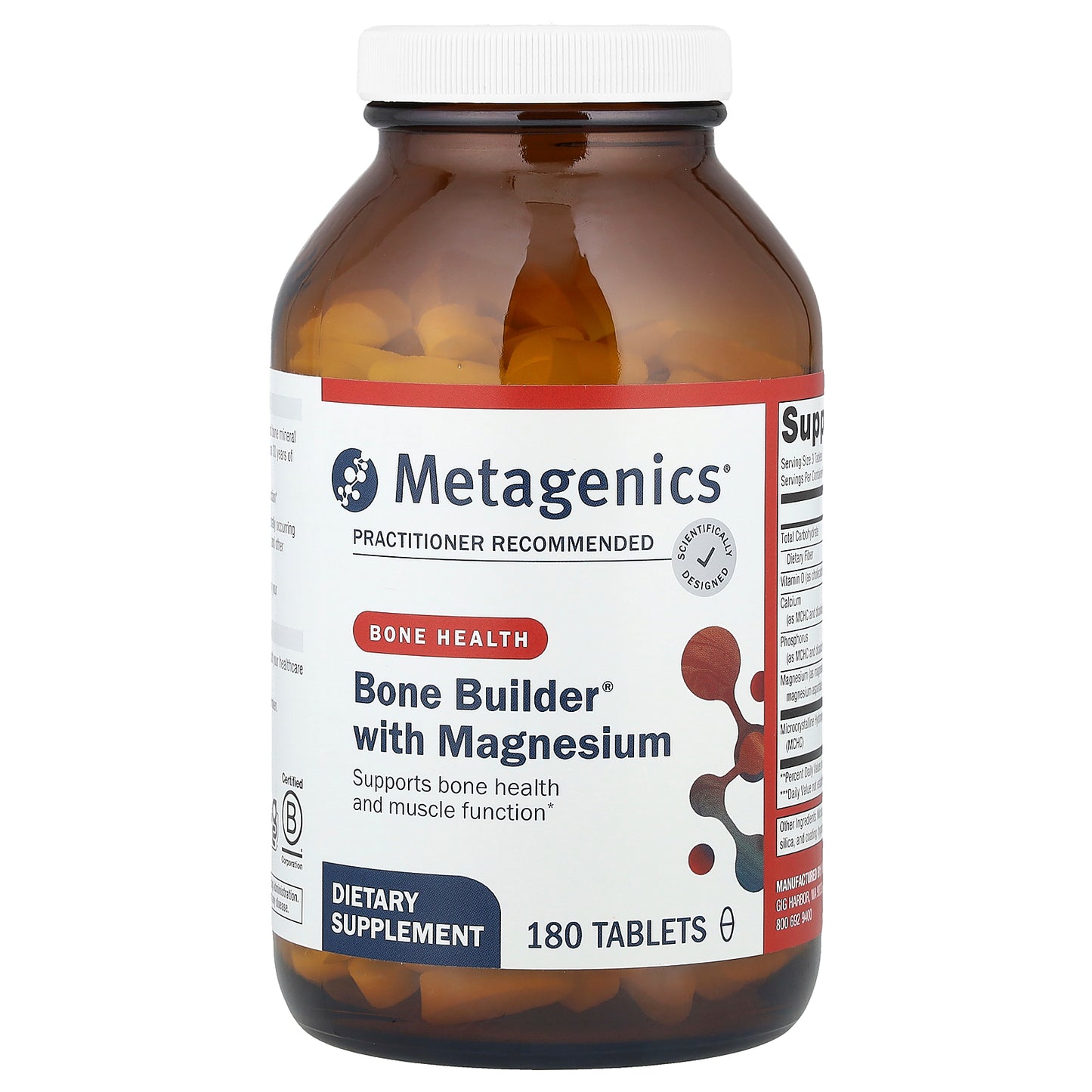 Metagenics, Bone Builder® With Magnesium, 180 Tablets