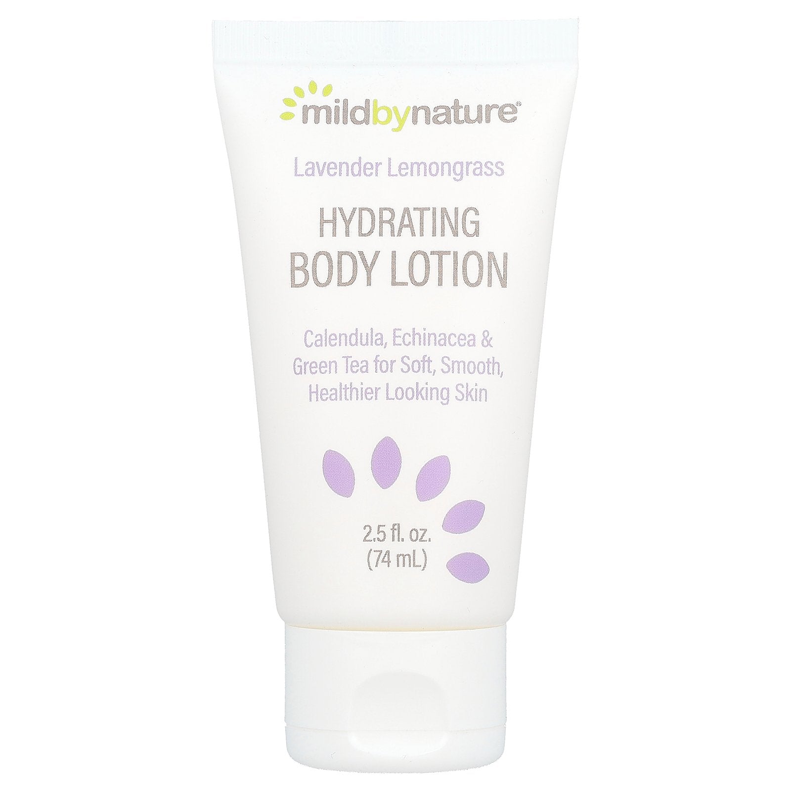 Mild By Nature, Hydrating Body Lotion, Lavender Lemongrass, 2.5 fl oz (74 ml)