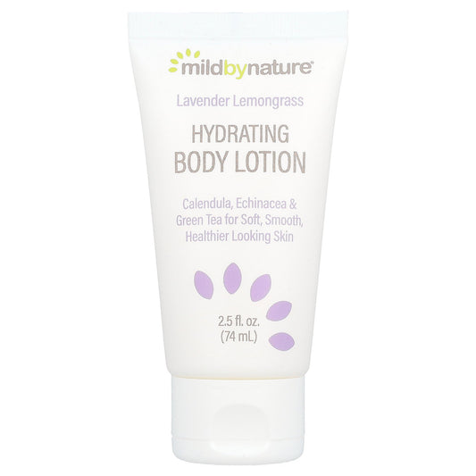 Mild By Nature, Hydrating Body Lotion, Lavender Lemongrass, 2.5 fl oz (74 ml)