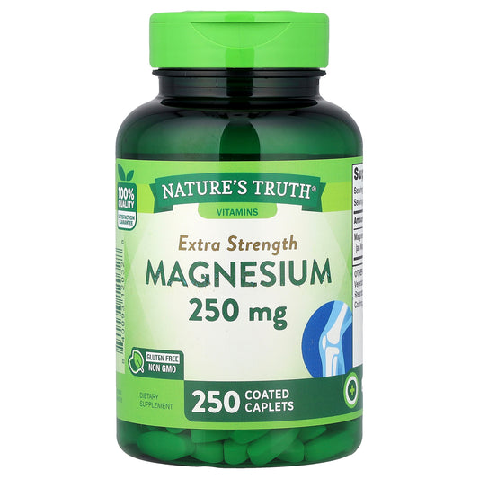 Nature's Truth, Magnesium, 250 mg, 250 Coated Caplets