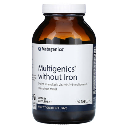 Metagenics, Multigenics without Iron, 180 Tablets